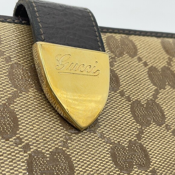 Auth Gucci Gg Crystal Canvas X Leather #198546G61 - Picture 11 of 16